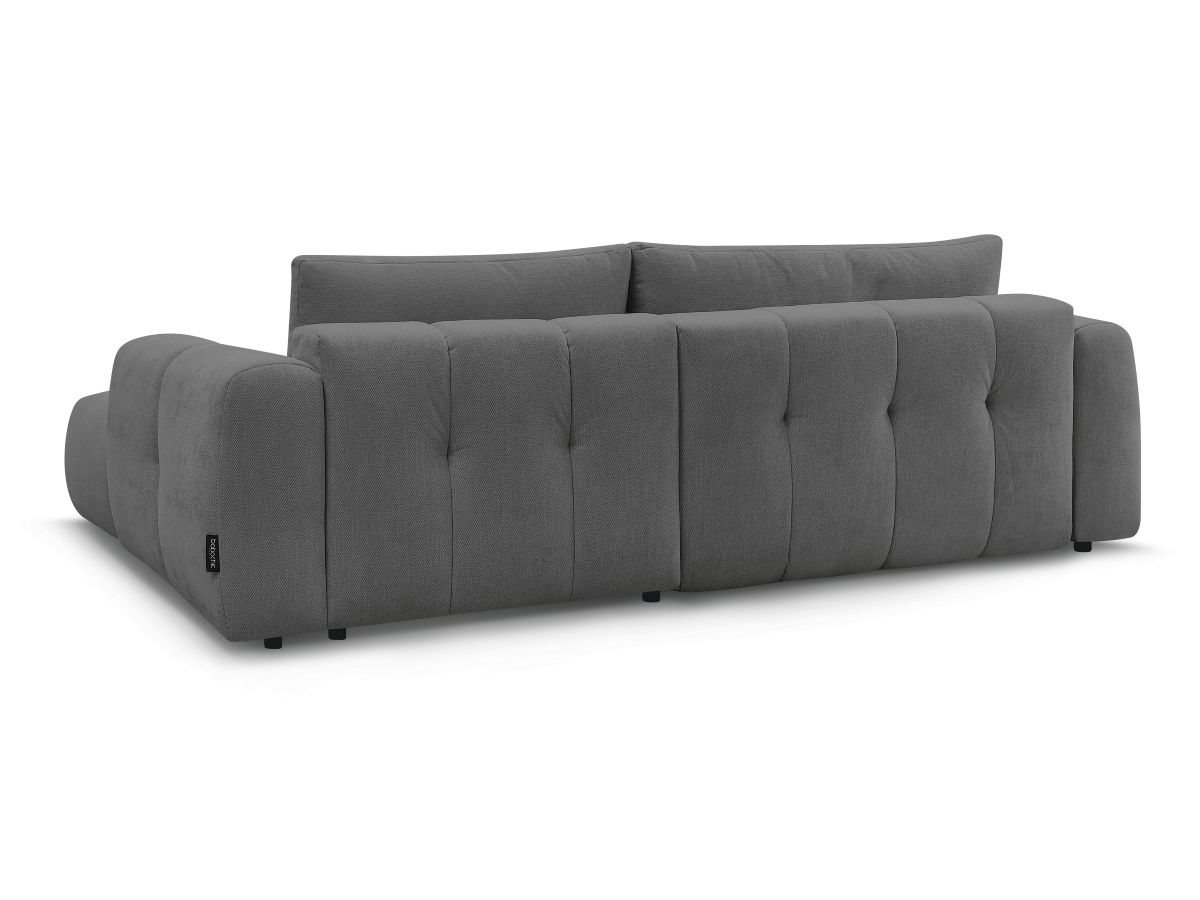 Canapé d'angle convertible FUJI tissu lisse