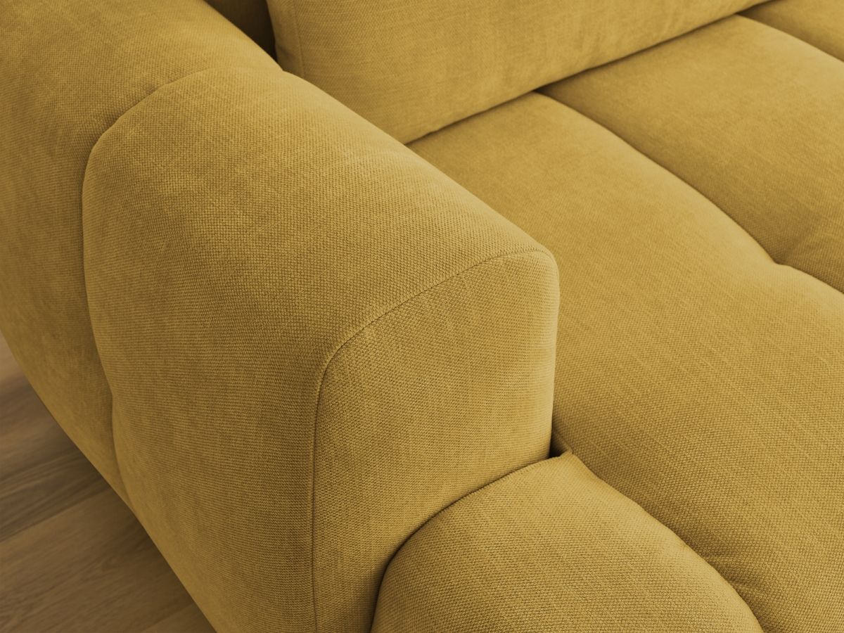 Canapé d'angle convertible FUJI tissu lisse