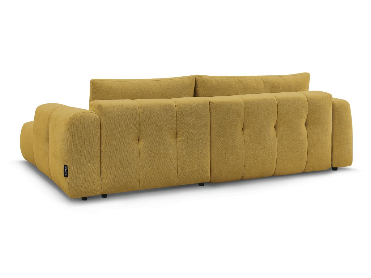 Canapé d'angle convertible FUJI tissu lisse