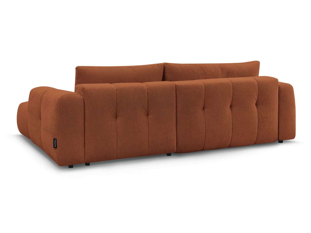 Canapé d'angle convertible FUJI tissu lisse