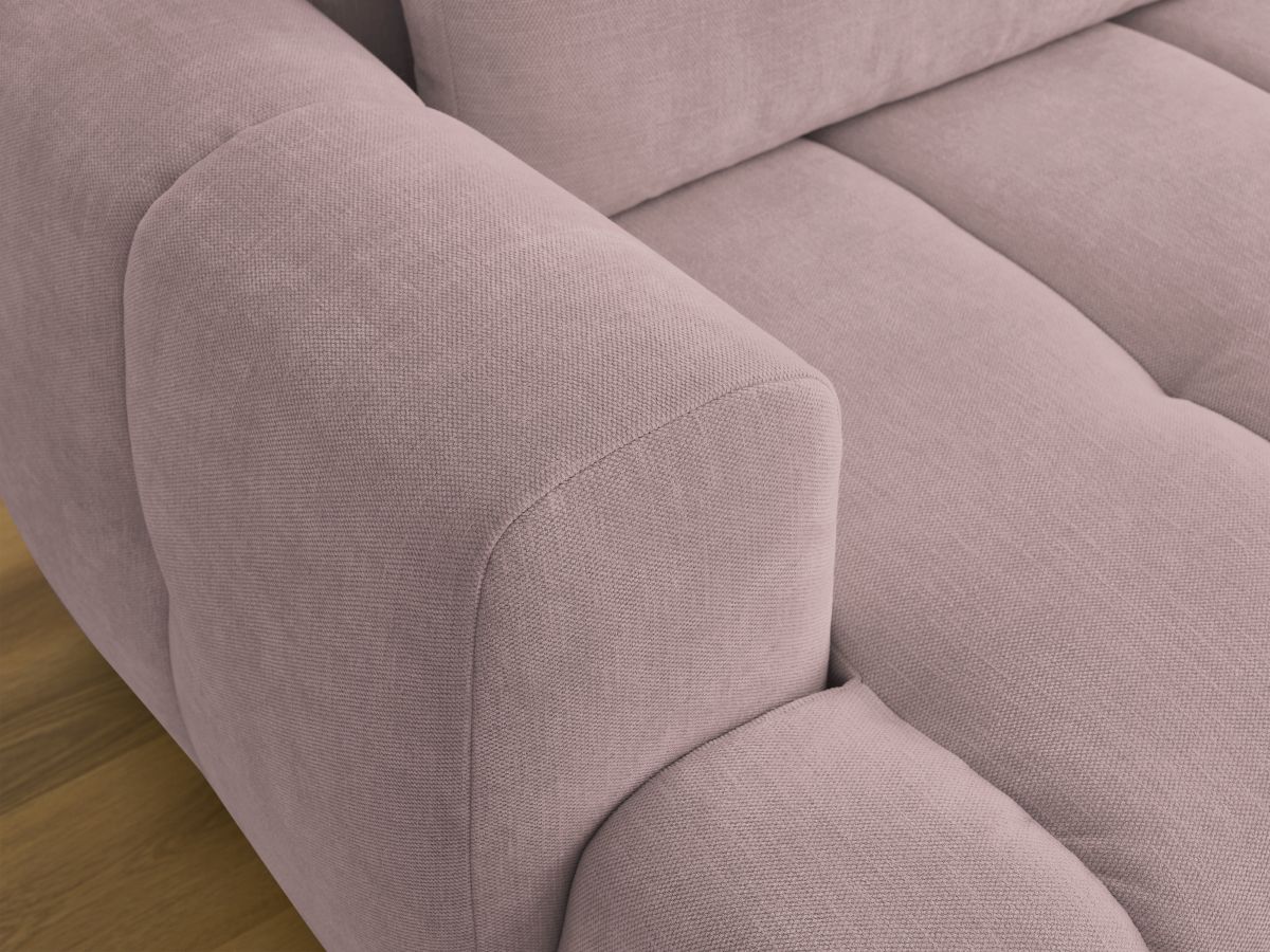 Canapé d'angle convertible FUJI tissu lisse