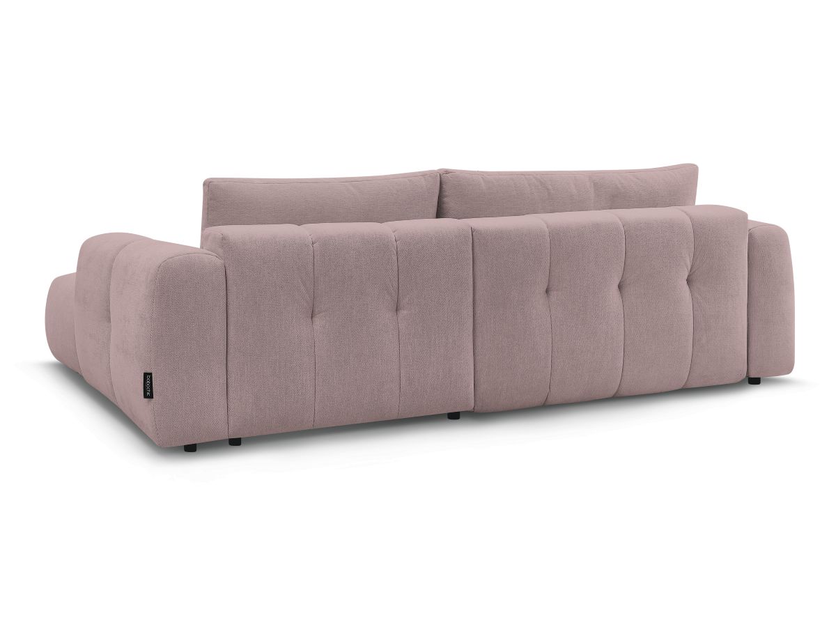 Canapé d'angle convertible FUJI tissu lisse