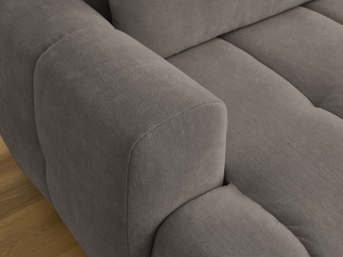 Canapé d'angle convertible FUJI tissu lisse