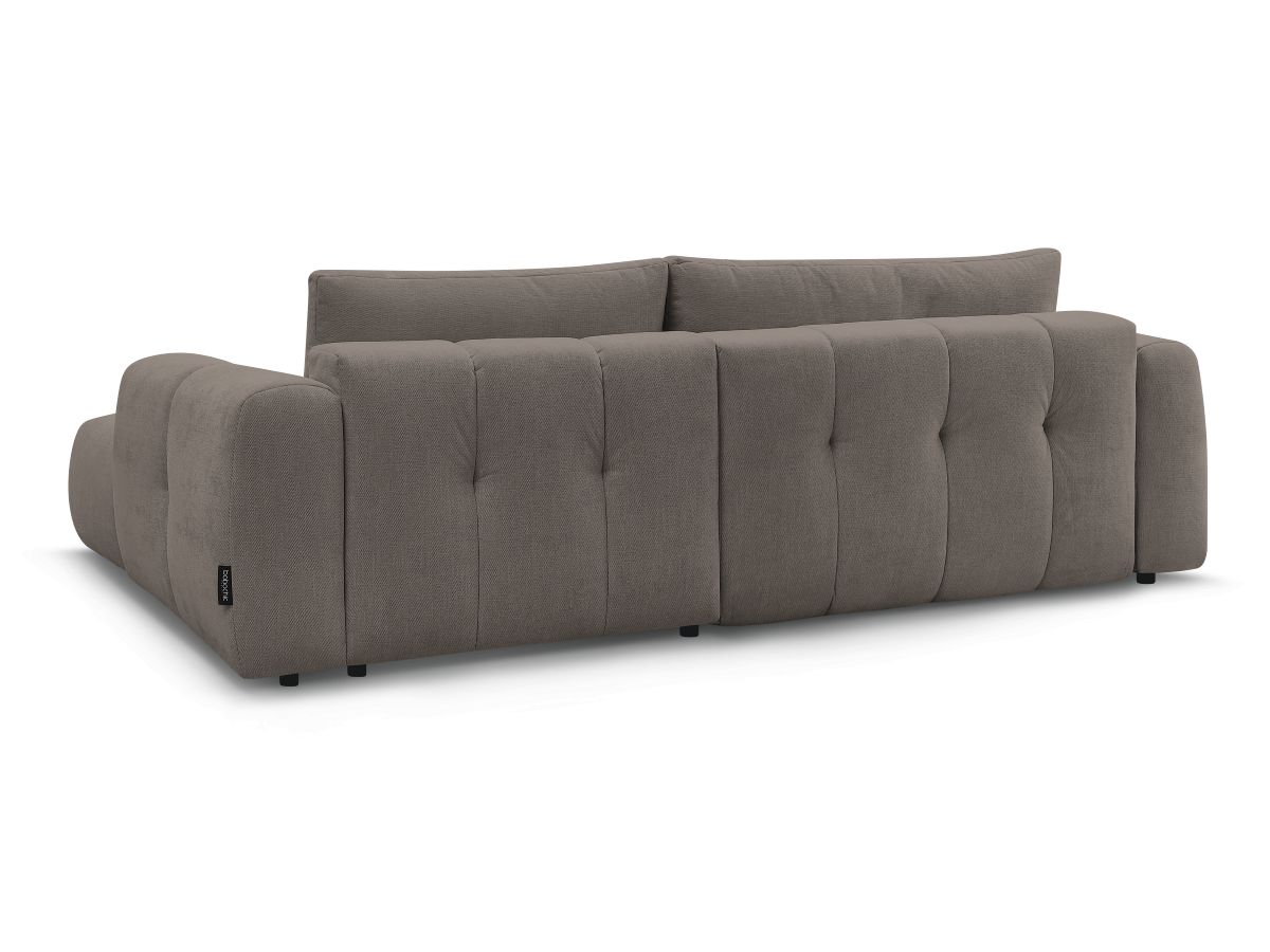 Canapé d'angle convertible FUJI tissu lisse