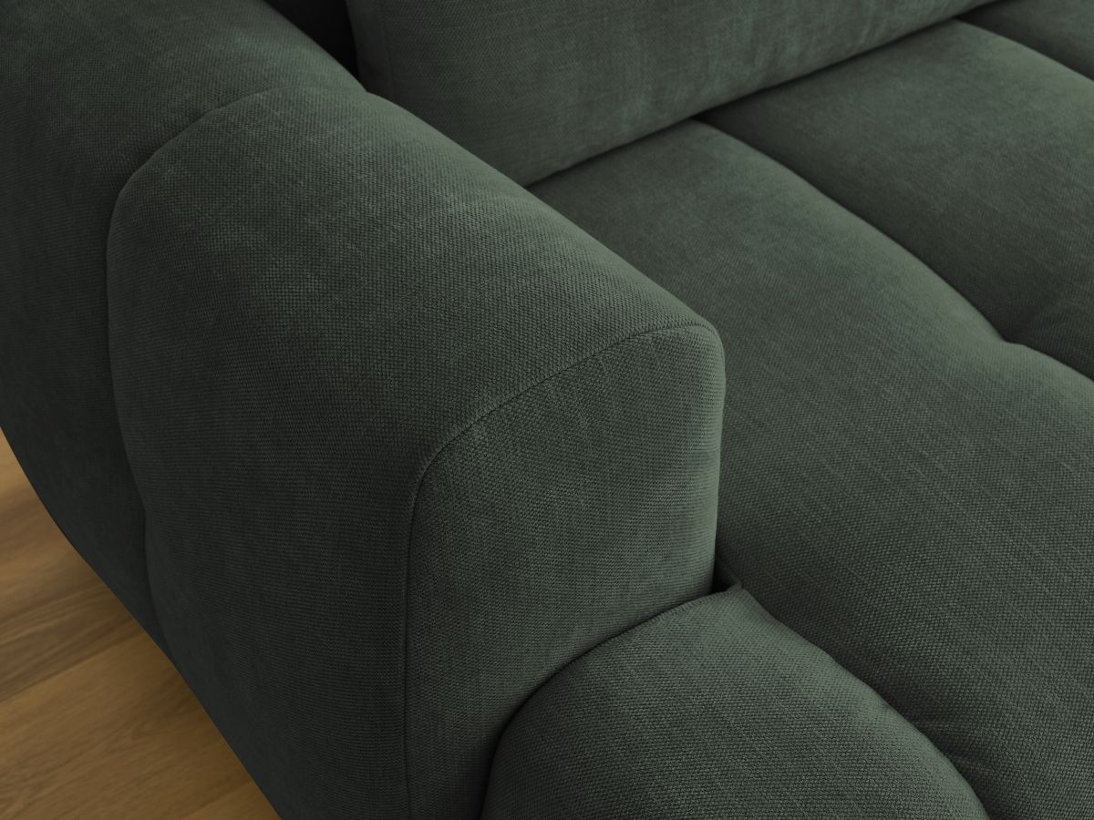 Canapé d'angle convertible FUJI tissu lisse