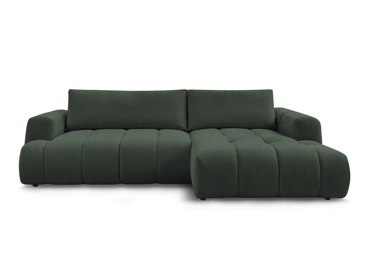Canapé d'angle convertible FUJI tissu lisse