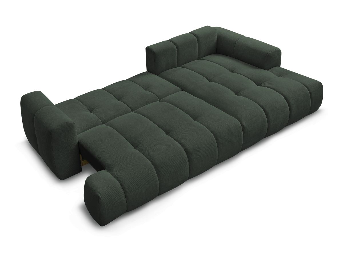 Canapé d'angle convertible FUJI tissu lisse