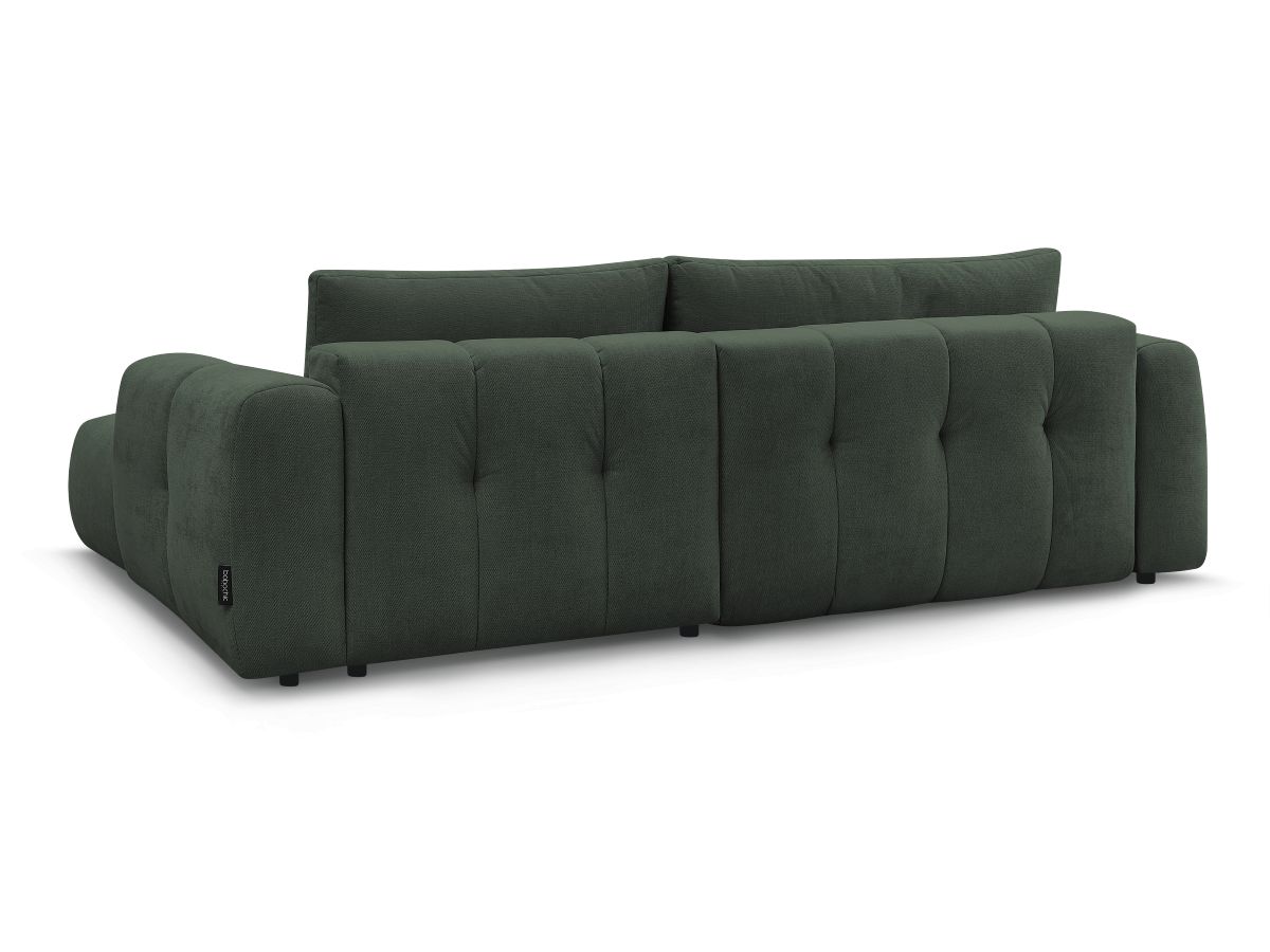 Canapé d'angle convertible FUJI tissu lisse