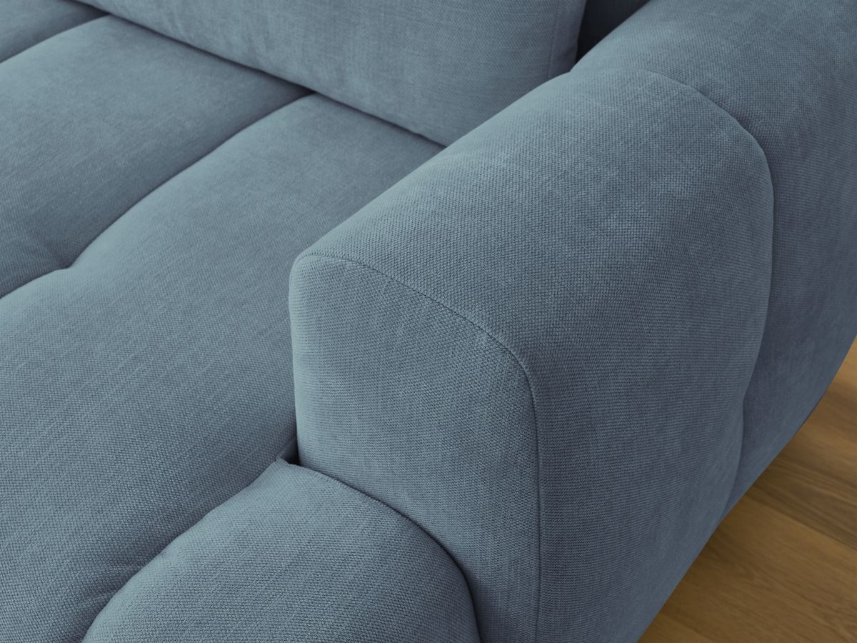Canapé d'angle convertible FUJI tissu lisse