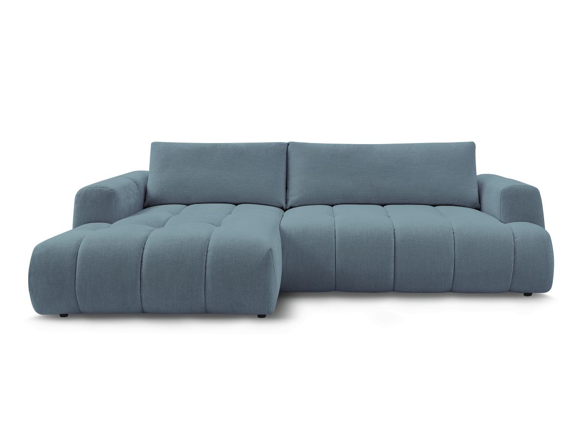 Canapé d'angle convertible FUJI tissu lisse