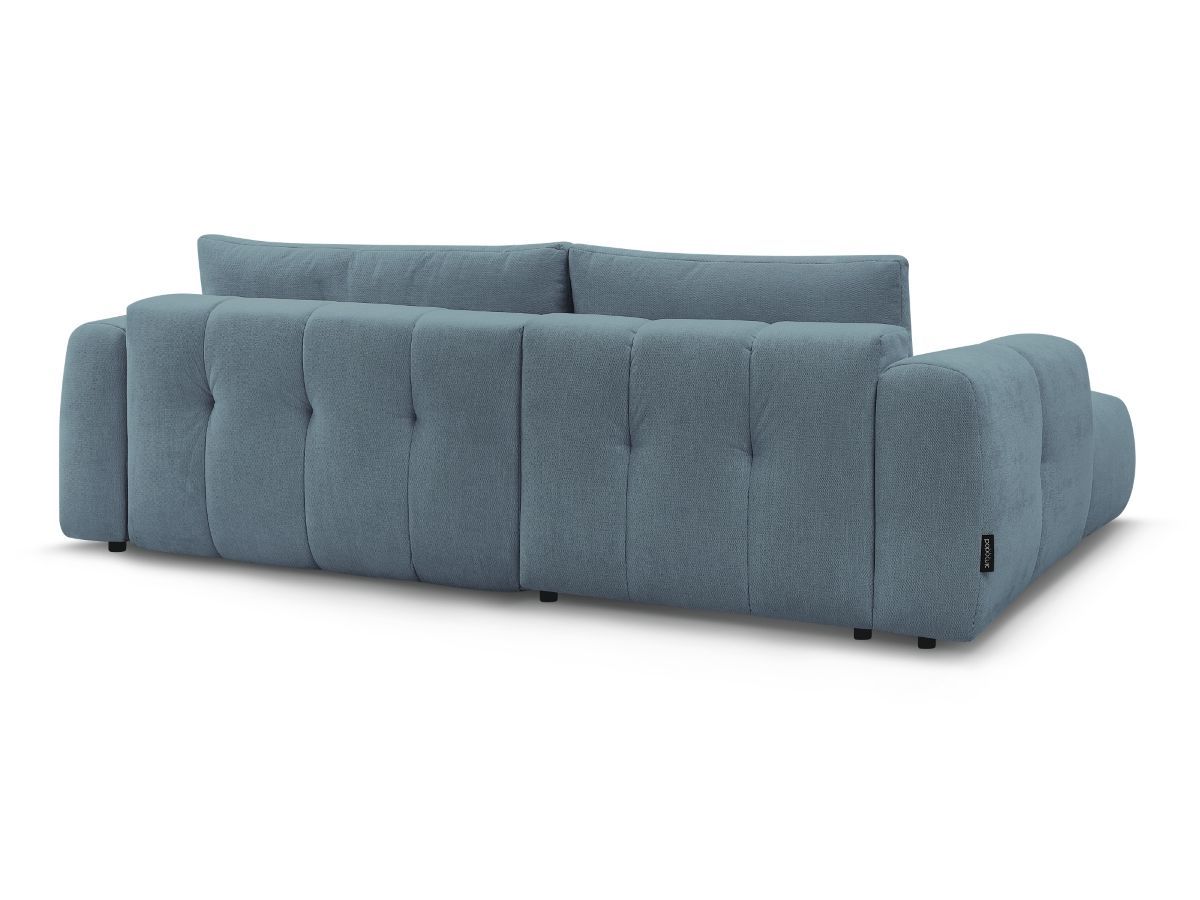 Canapé d'angle convertible FUJI tissu lisse