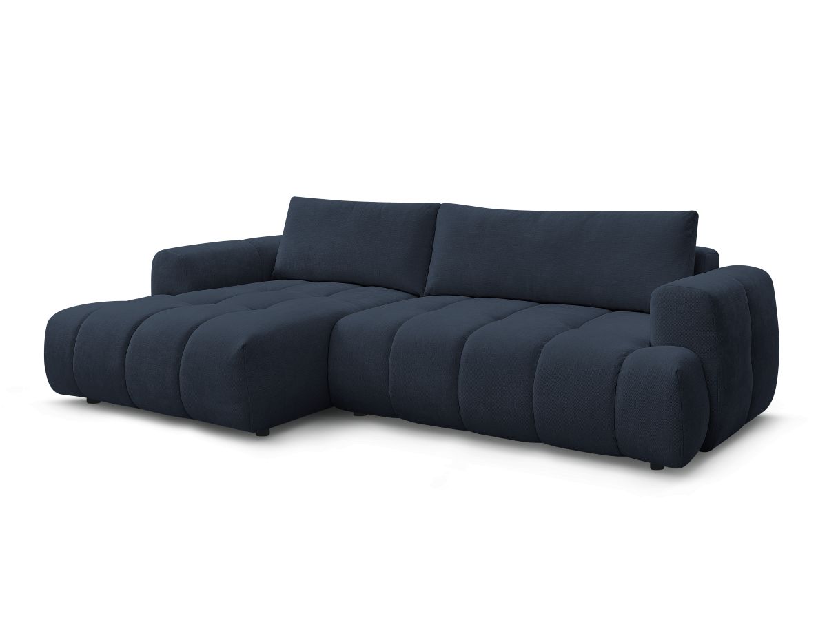 Canapé d'angle convertible FUJI tissu lisse