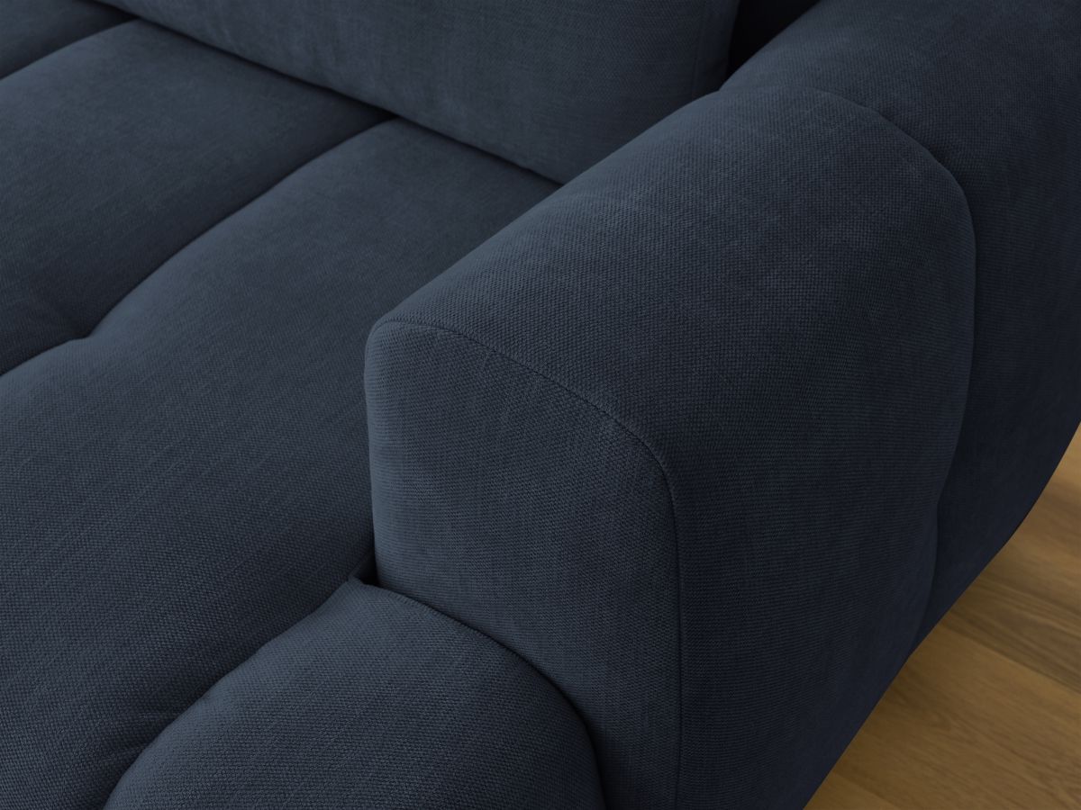 Canapé d'angle convertible FUJI tissu lisse