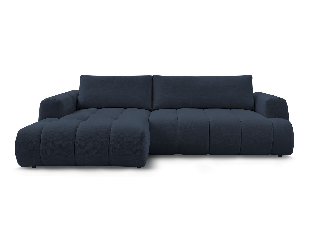 Canapé d'angle convertible FUJI tissu lisse