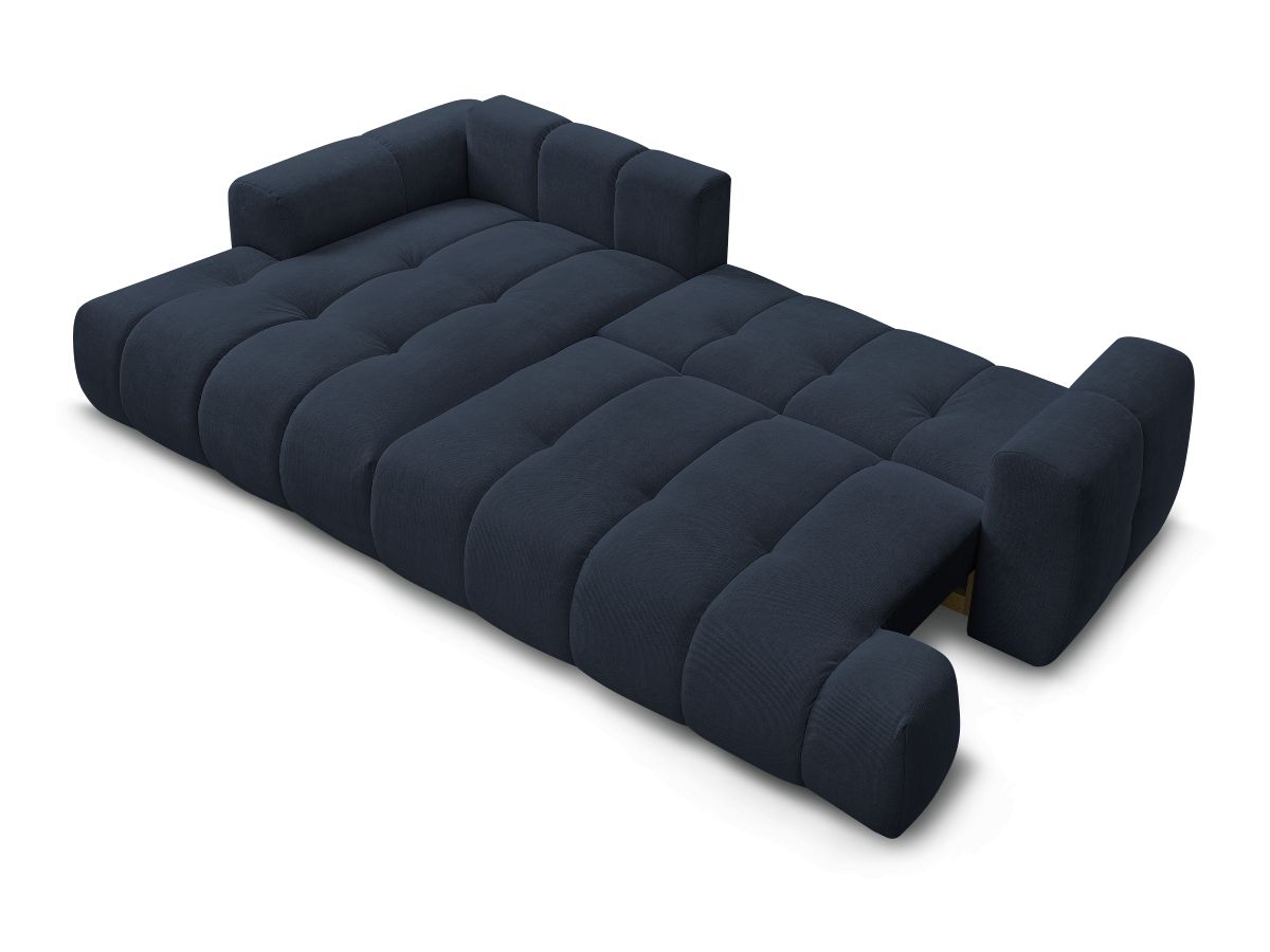 Canapé d'angle convertible FUJI tissu lisse
