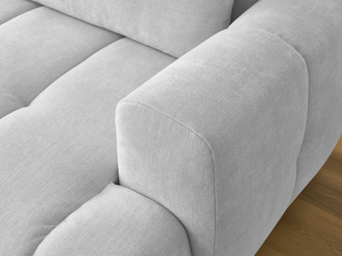 Canapé d'angle convertible FUJI tissu lisse