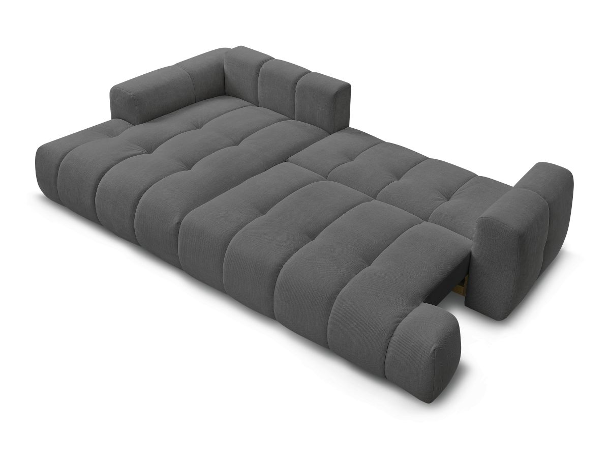 Canapé d'angle convertible FUJI tissu lisse