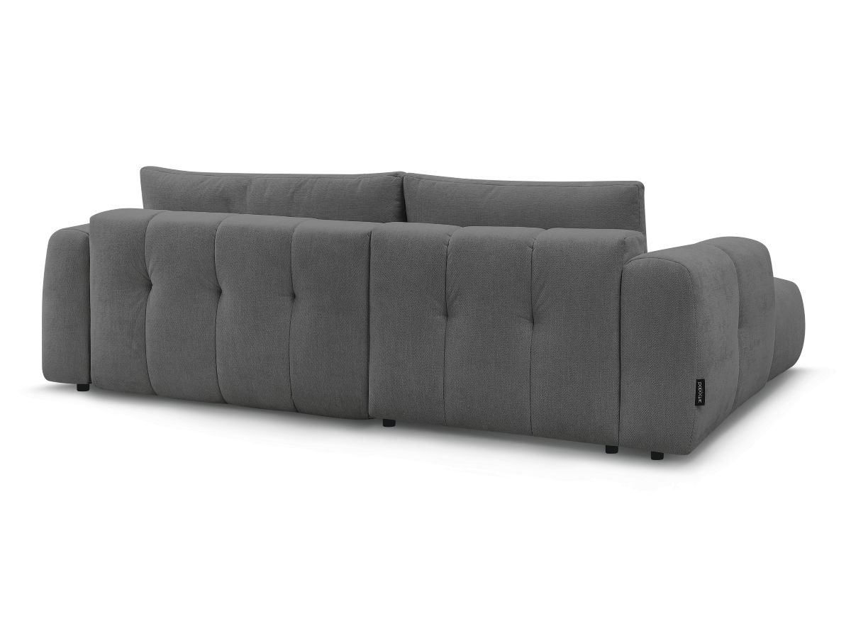 Canapé d'angle convertible FUJI tissu lisse