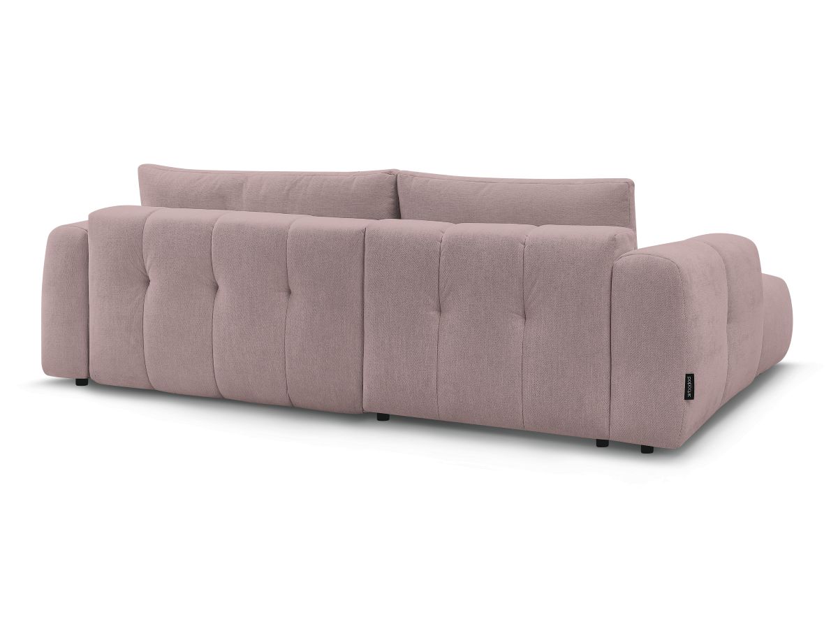 Canapé d'angle convertible FUJI tissu lisse