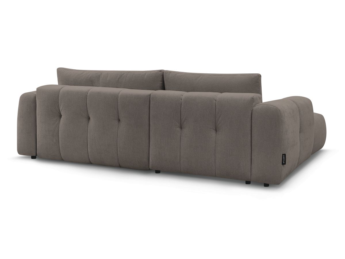 Canapé d'angle convertible FUJI tissu lisse