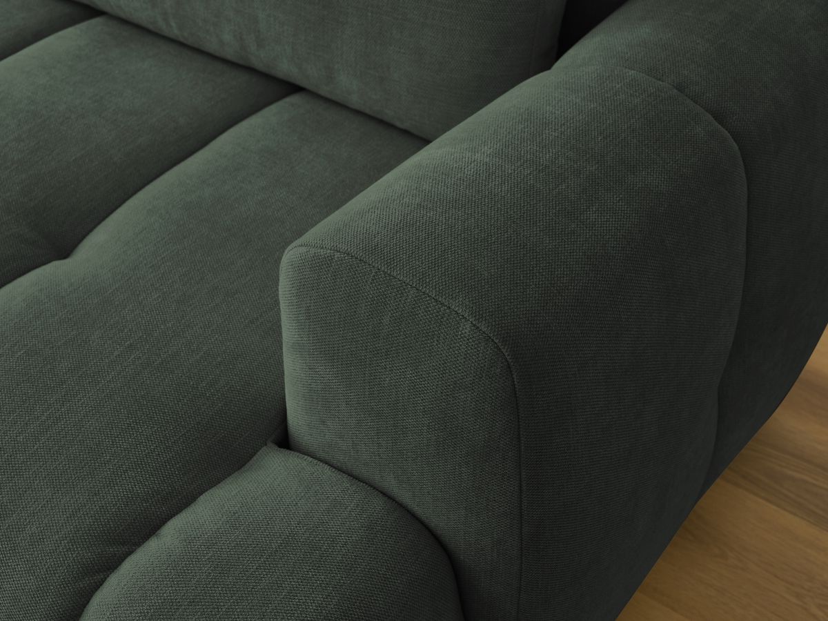 Canapé d'angle convertible FUJI tissu lisse