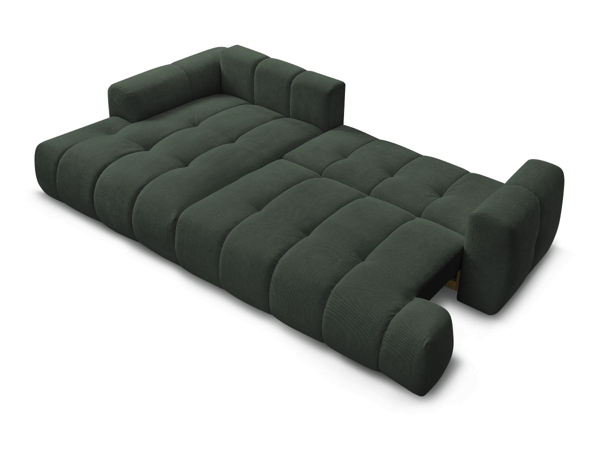 Canapé d'angle convertible FUJI tissu lisse