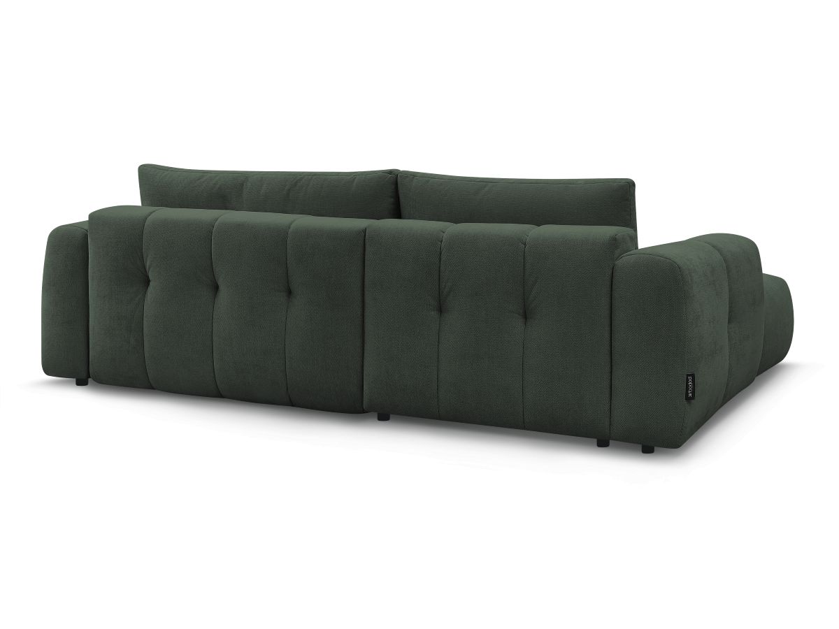 Canapé d'angle convertible FUJI tissu lisse