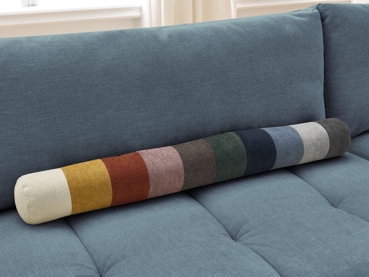 Canapé d'angle L convertible FUJI tissu lisse