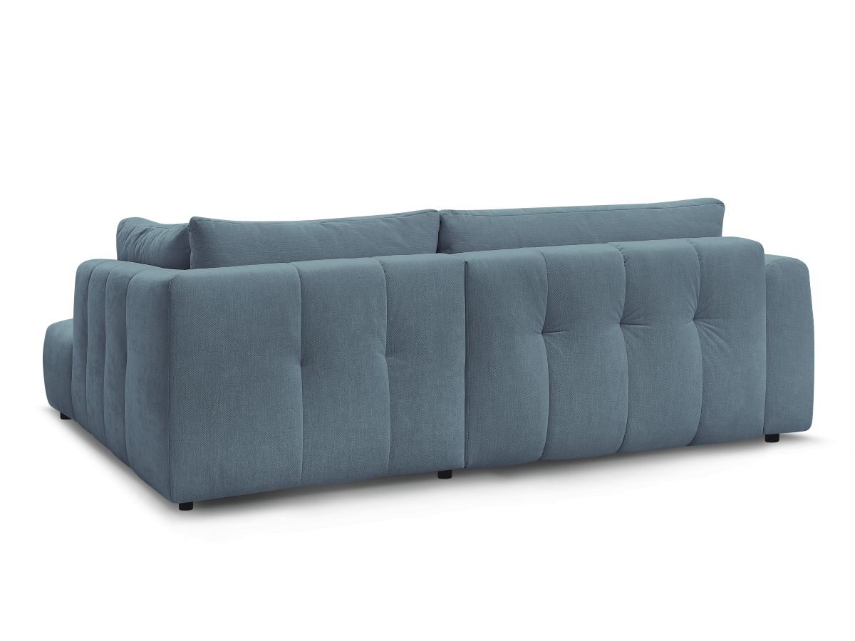 Canapé d'angle L convertible FUJI tissu lisse