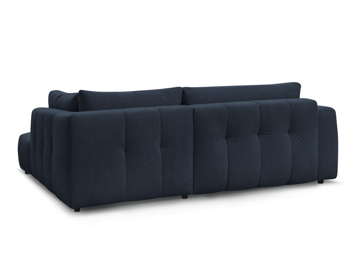Canapé d'angle L convertible FUJI tissu lisse