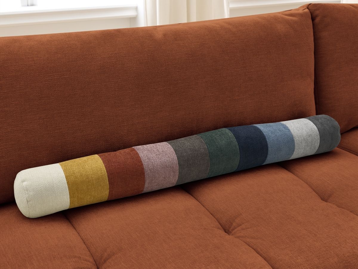 Canapé d'angle L convertible FUJI tissu lisse