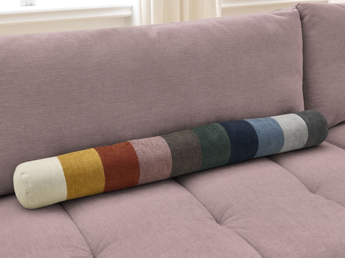 Canapé d'angle L convertible FUJI tissu lisse