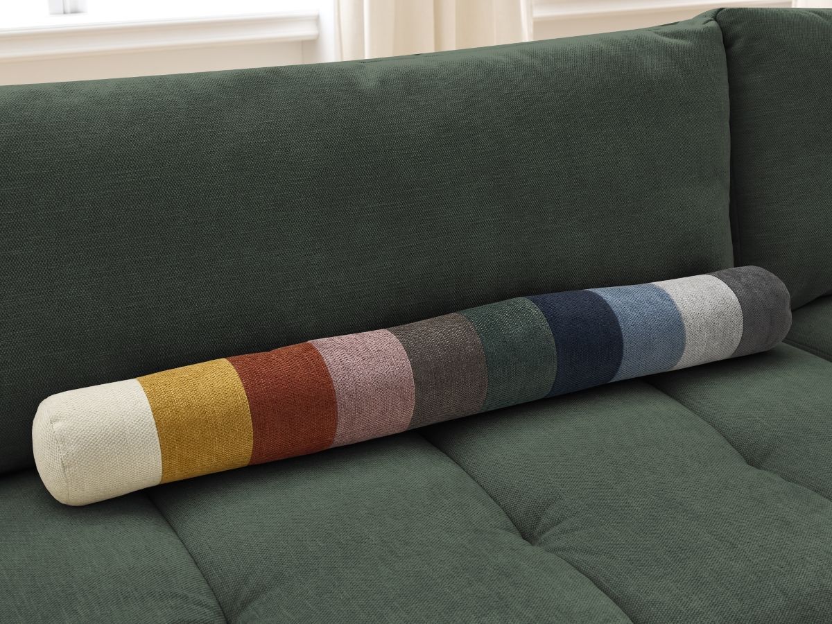 Canapé d'angle L convertible FUJI tissu lisse
