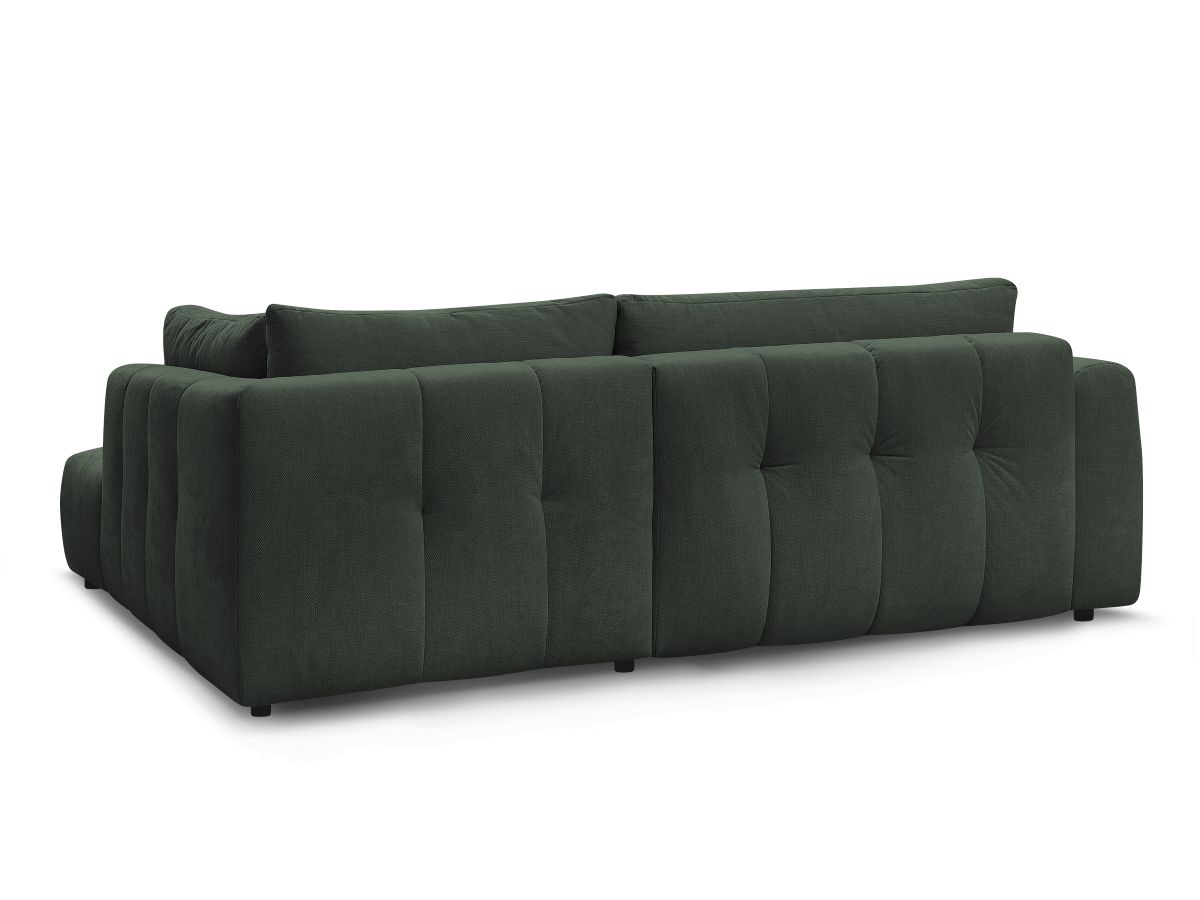 Canapé d'angle L convertible FUJI tissu lisse