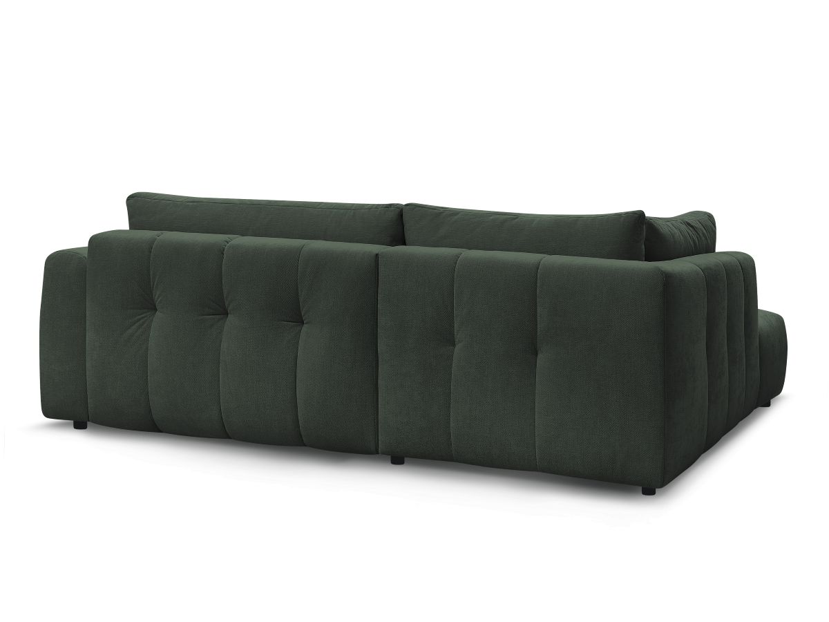 Canapé d'angle L convertible FUJI tissu lisse