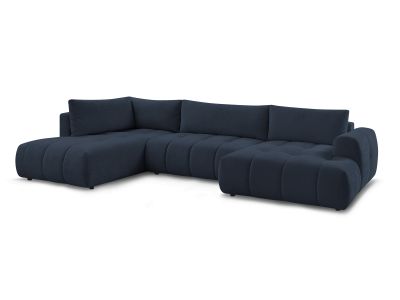 Canapé panoramique convertible FUJI tissu lisse