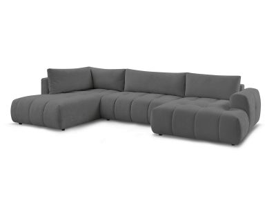 Canapé panoramique convertible FUJI tissu lisse