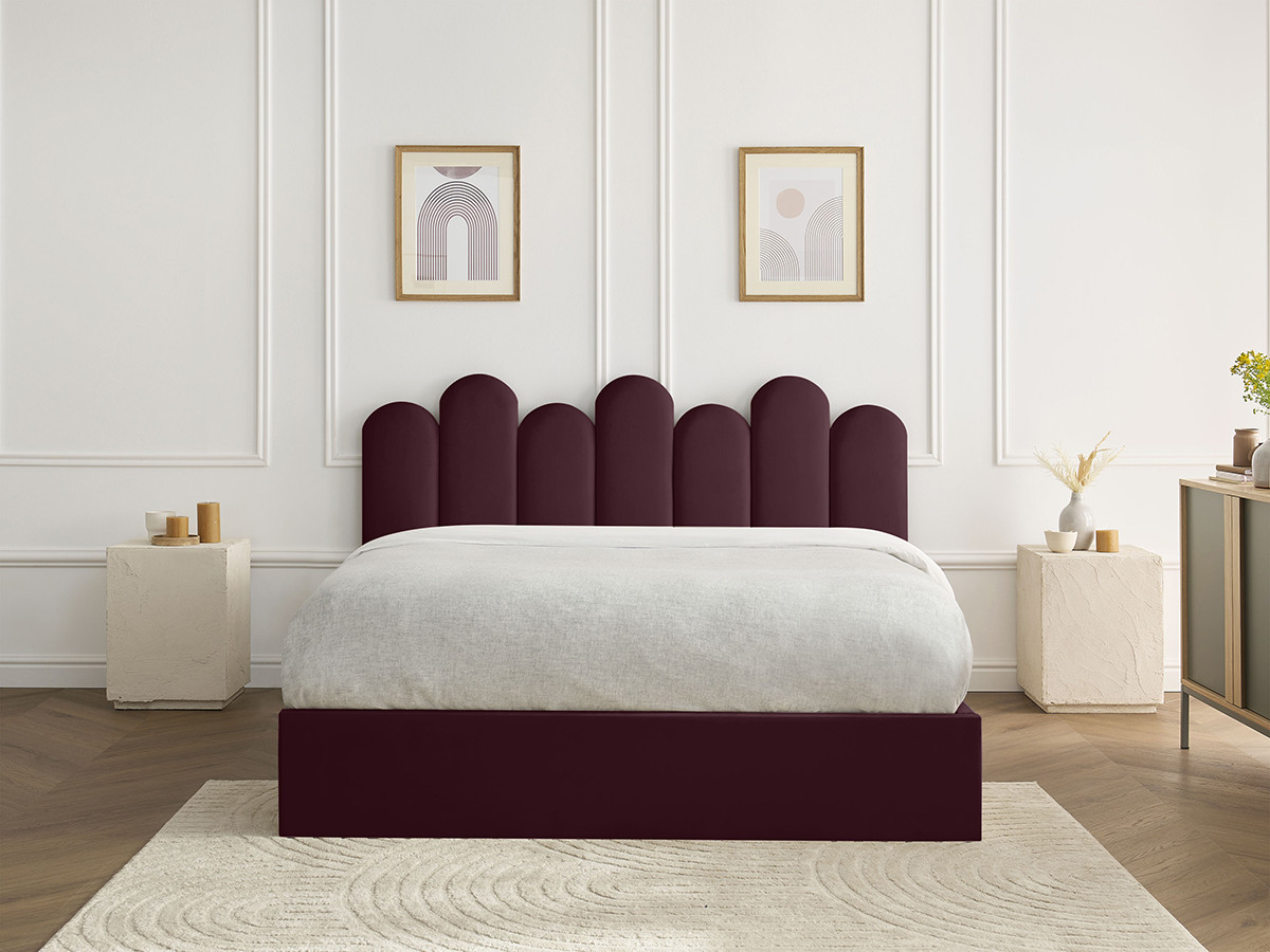 Lit coffre BADJA velours