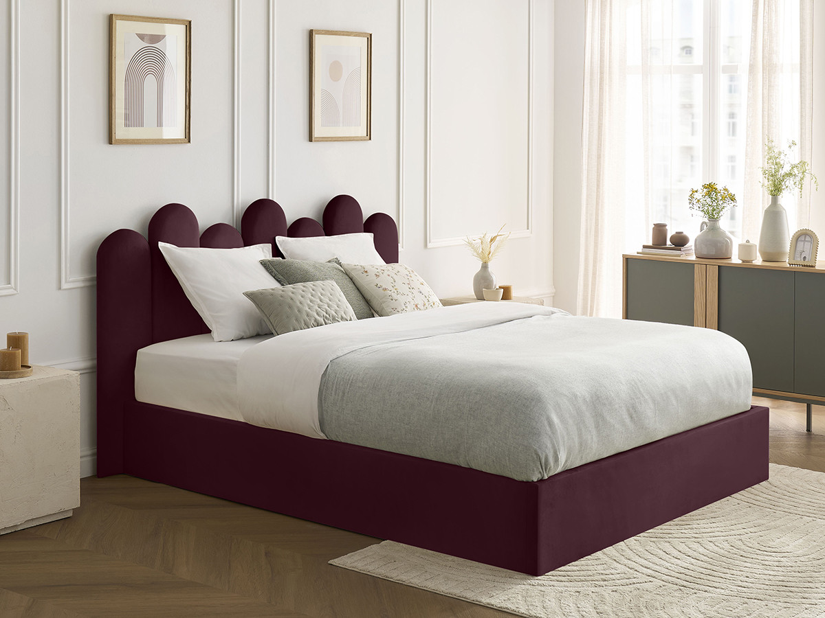 Lit coffre BADJA velours