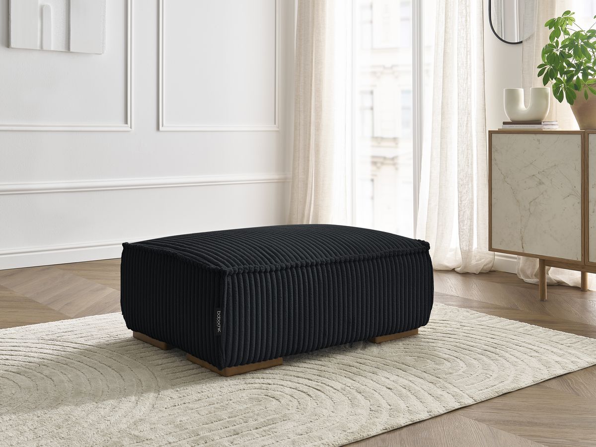Pouf CHELSEA gros côtelé doux