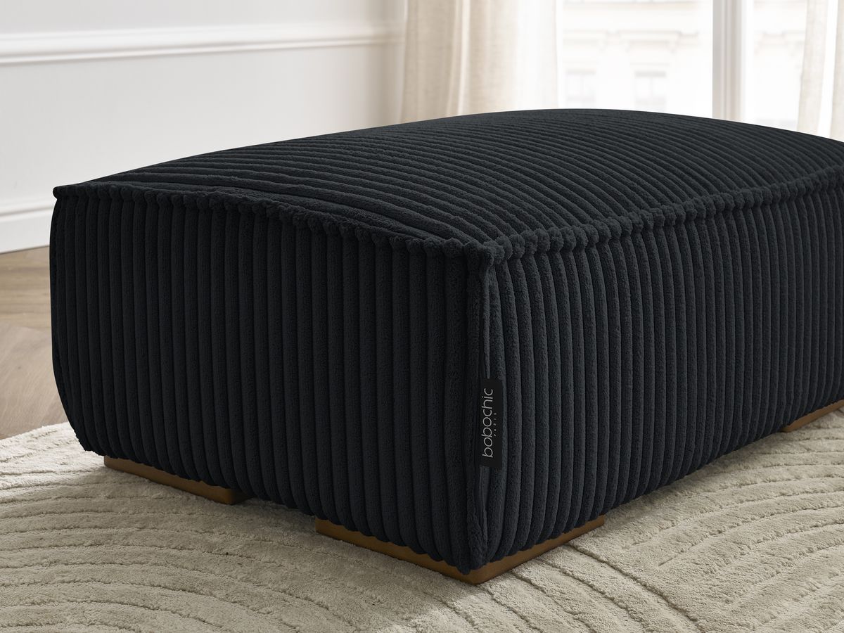 Pouf CHELSEA gros côtelé doux