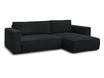 Canapé d'angle réversible convertible coffre CHELSEA gros côtelé doux