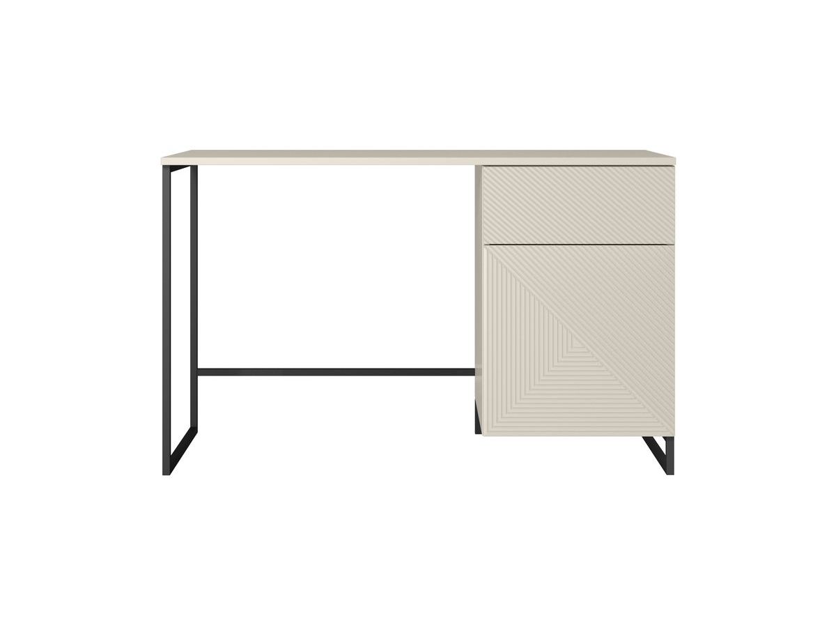 Bureau 1 porte et 1 tiroir ALICE pieds en métal