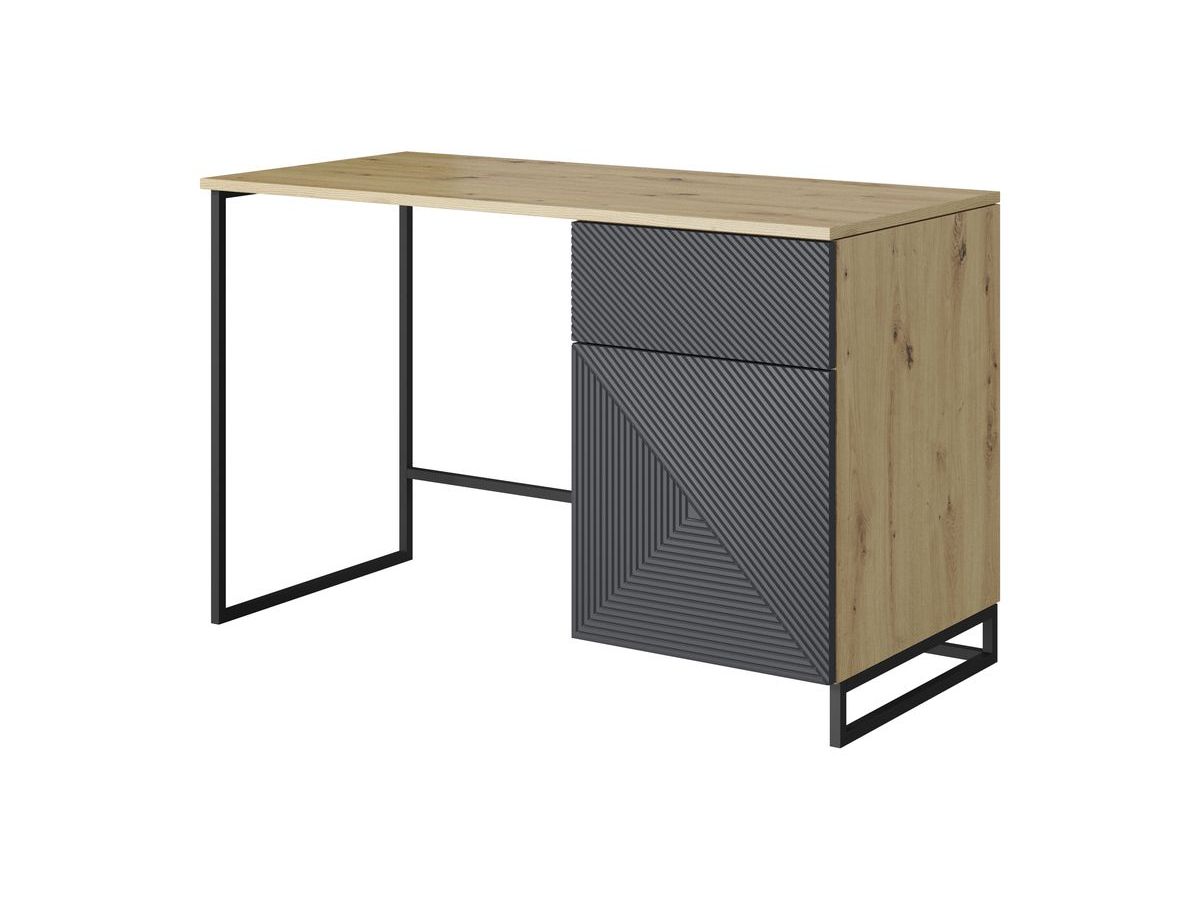 ALICE bureau met 1 deur en 1 lade, metalen poten
