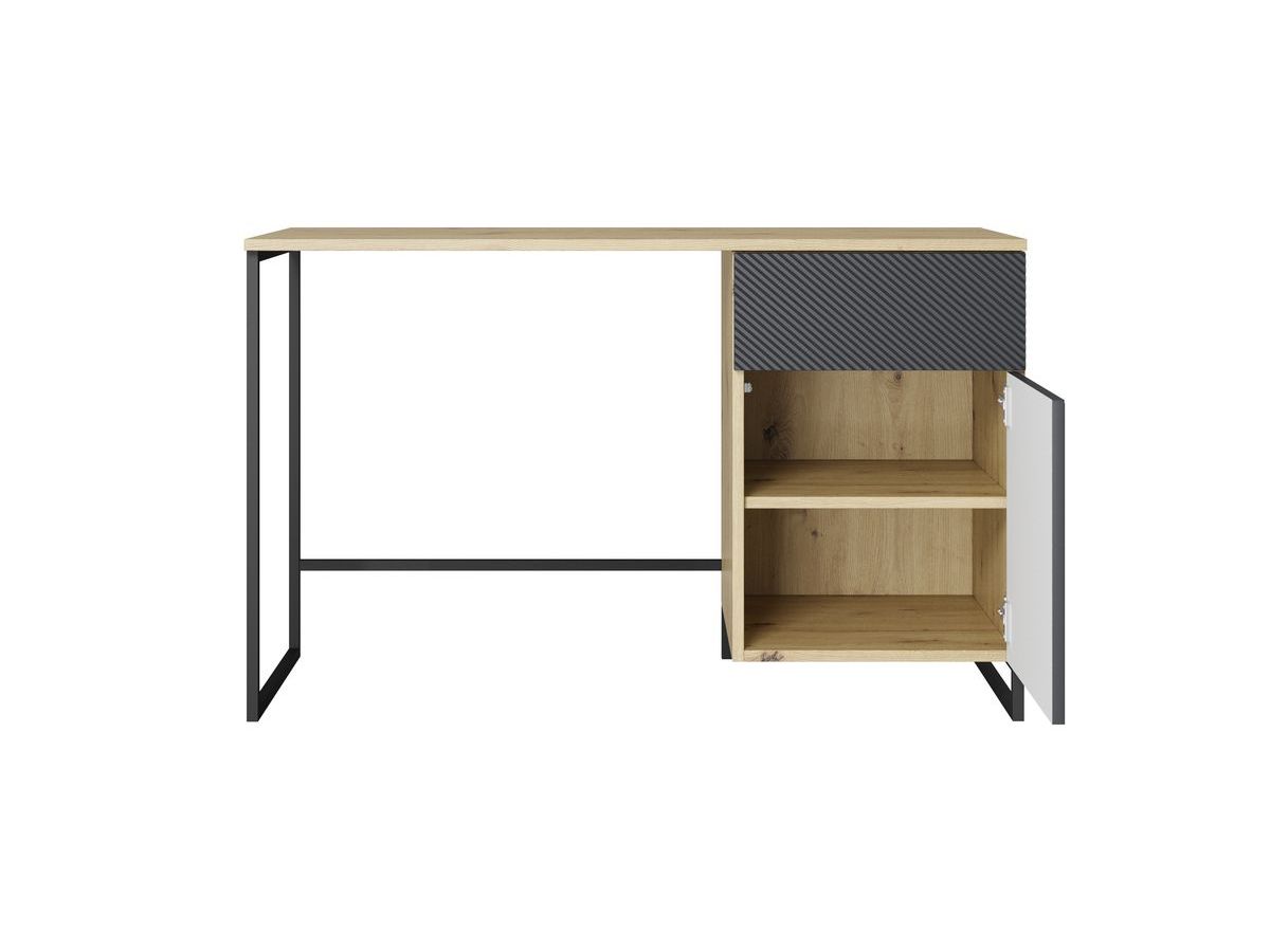 ALICE bureau met 1 deur en 1 lade, metalen poten