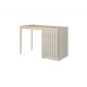 Bureau 1 porte et 1 tiroir KASHA pieds or