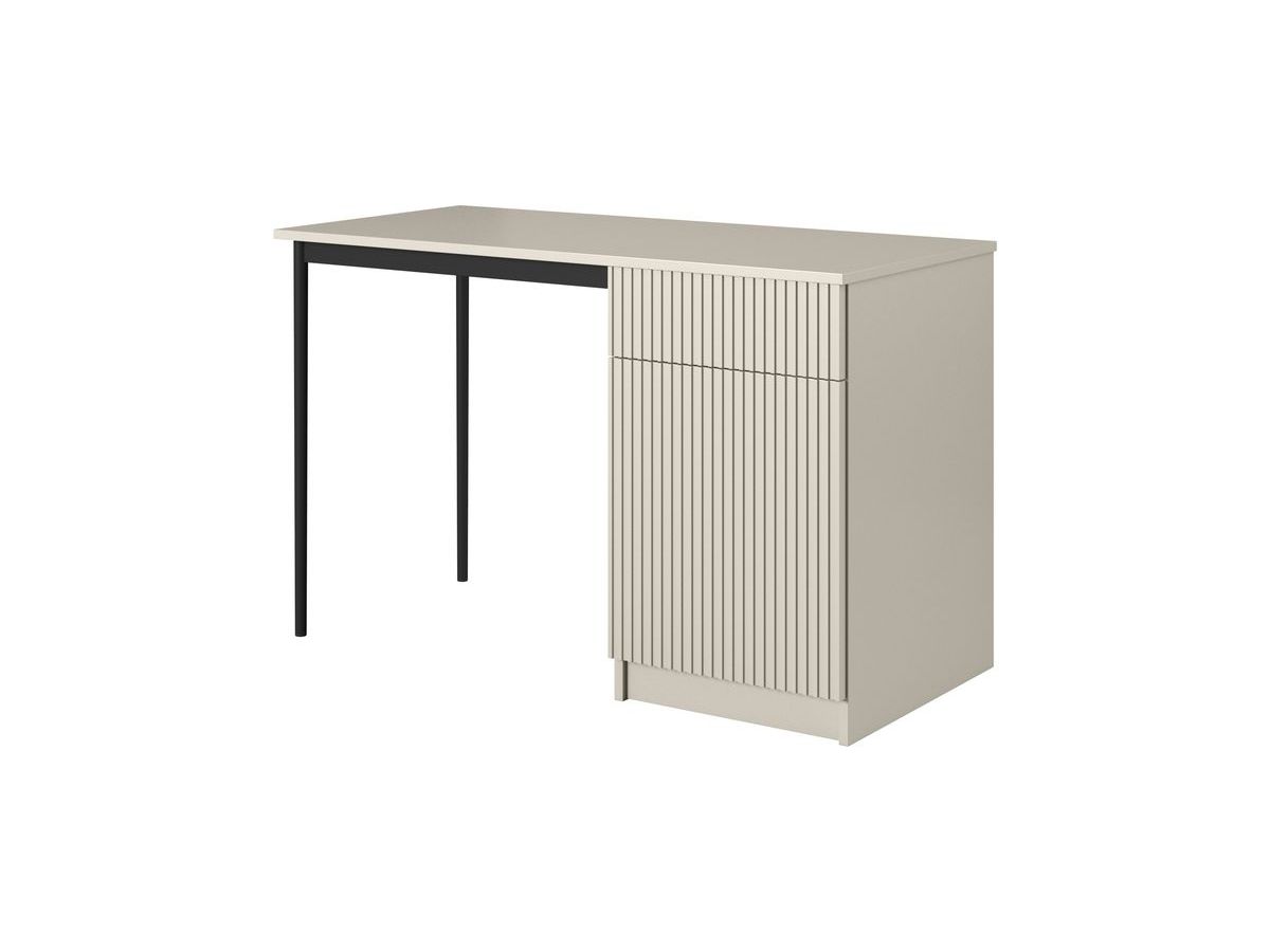 KASHA bureau met 1 deur en 1 lade, zwarte poten