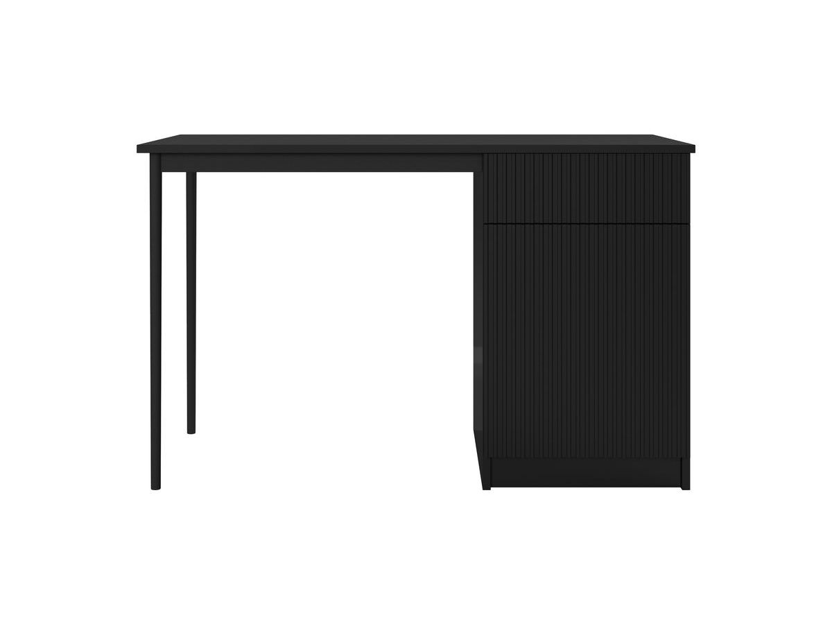 KASHA bureau met 1 deur en 1 lade, zwarte poten