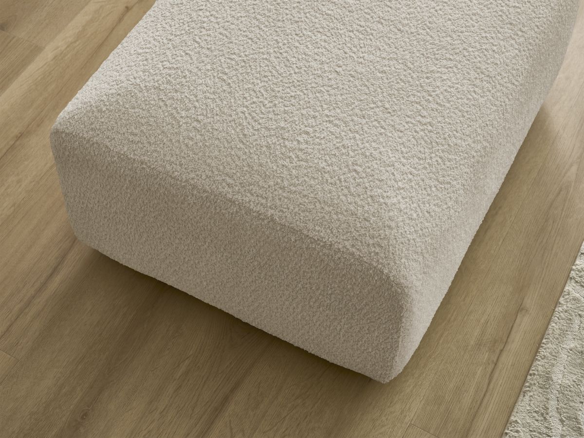 Pouf TINA tissu bouclette