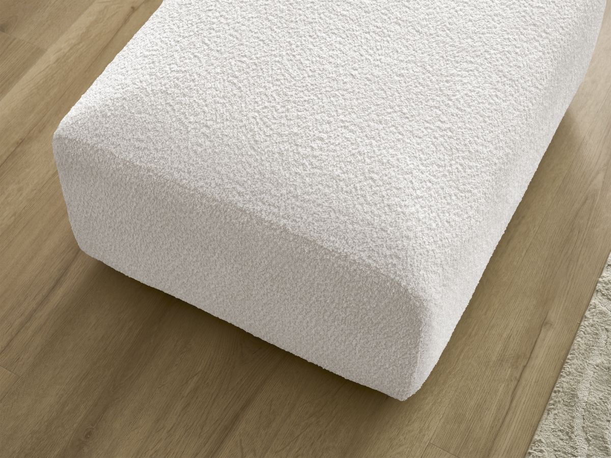 Pouf TINA tissu bouclette
